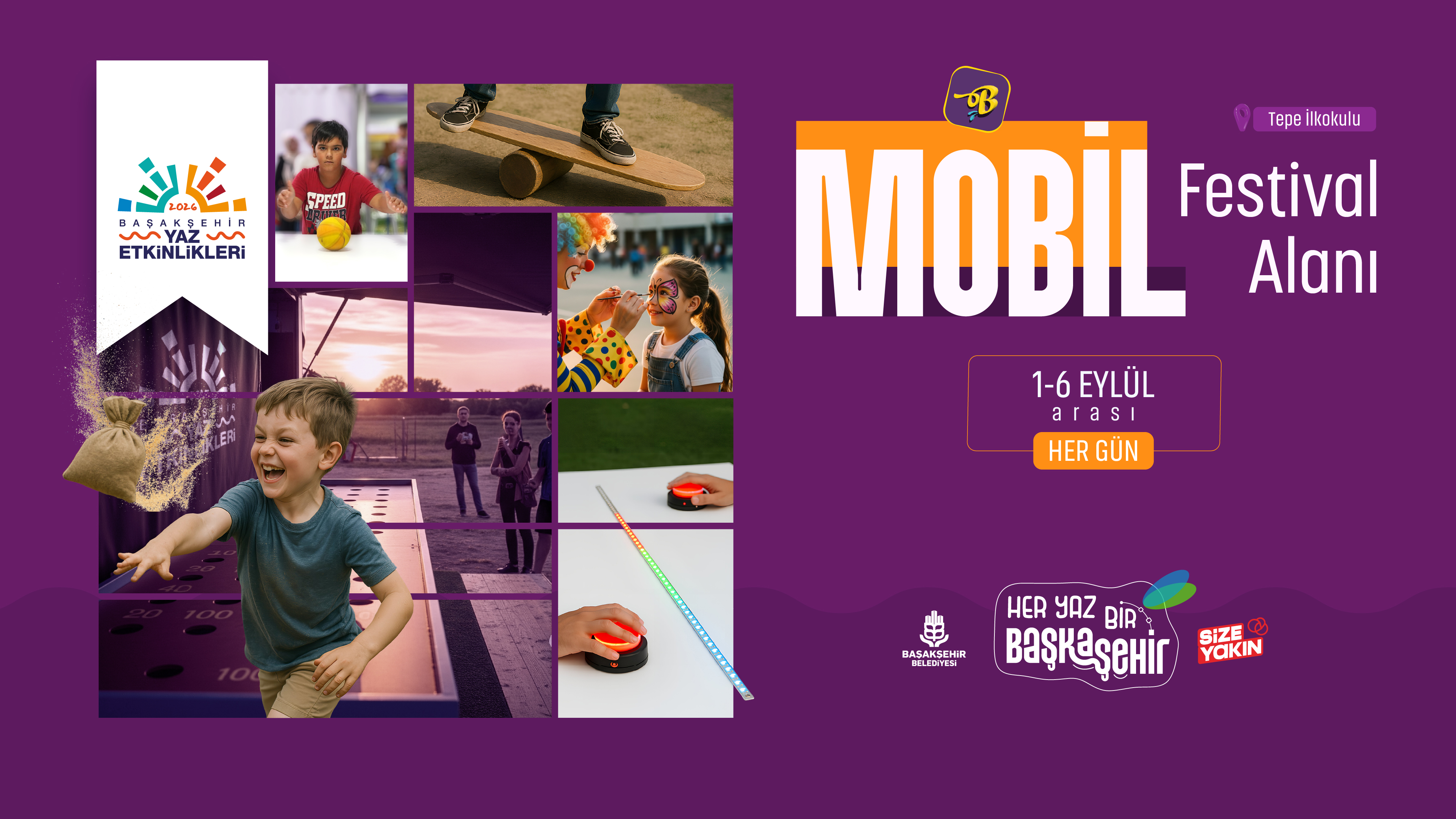 MOBİL FESTİVAL ALANI GÜVERCİNTEPE’DE
